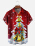 Men's Christmas Funny Graphic Short Sleeve Hawaiian Shirt